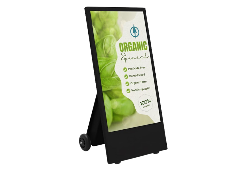 43" High Brightness Outdoor Digital Android Battery A-Boards – 1,500cd/m²