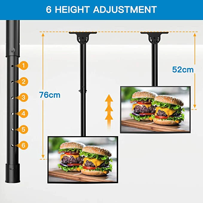 26" - 55" Digital Signage TV Ceiling Bracket