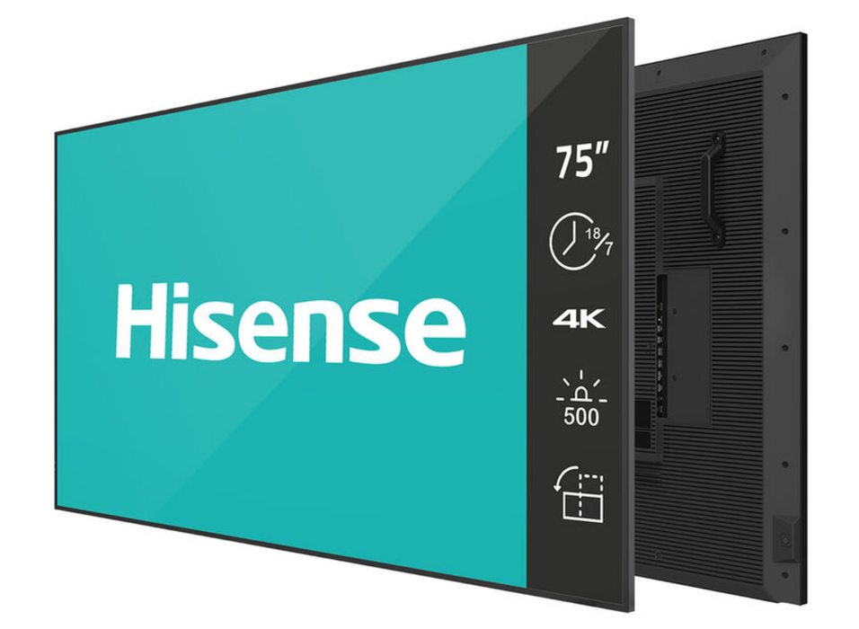 Hisense 75GM50D 75” 4K UHD Digital Signage Display - 18/7 Operation