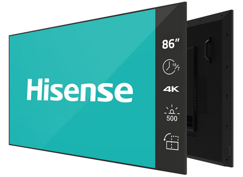 Hisense 86GM50D 86” 4K UHD Digital Signage Display - 18/7 Operation