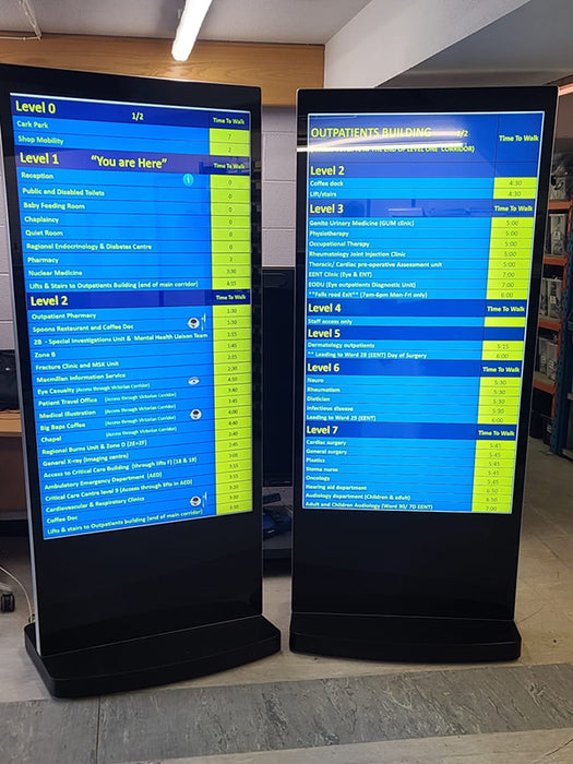 Freestanding Digital Posters - Android Totem Displays