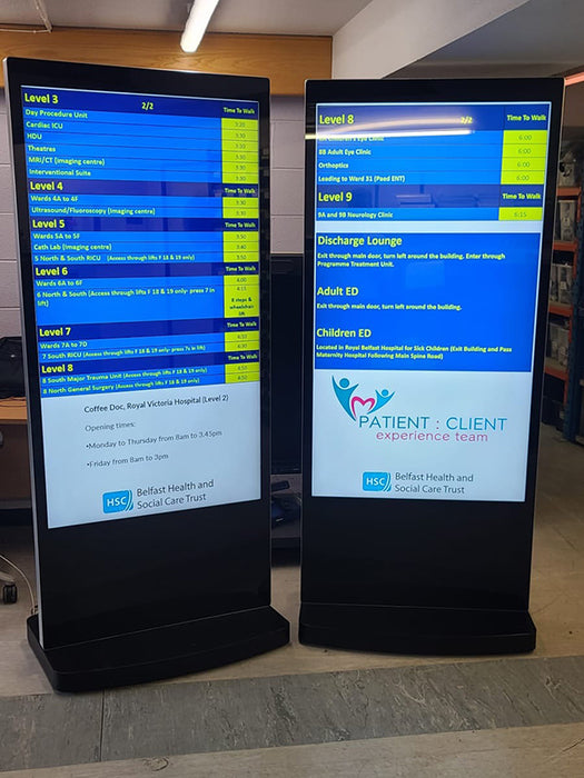 Freestanding Digital Posters - Android Totem Displays