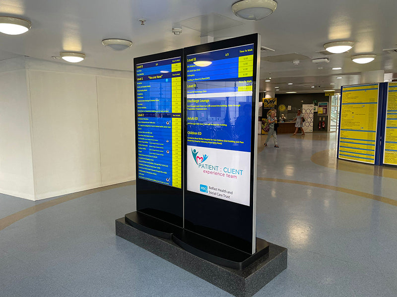 Freestanding Digital Posters - Android Totem Displays