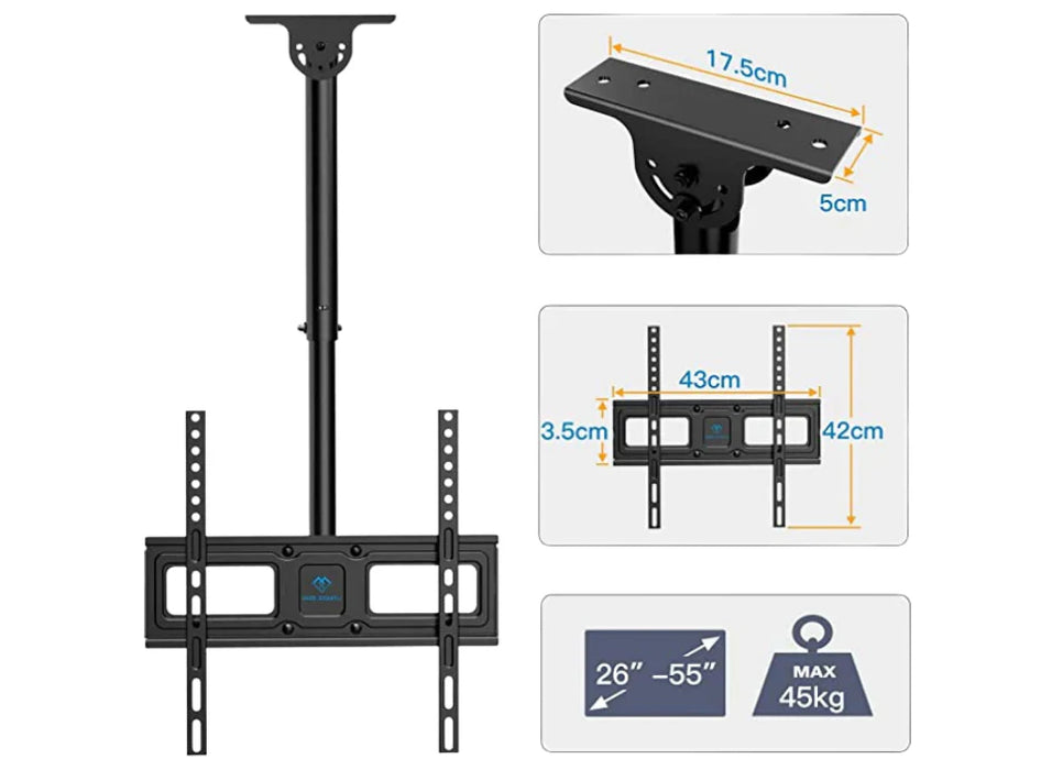 26" - 55" Digital Signage TV Ceiling Bracket