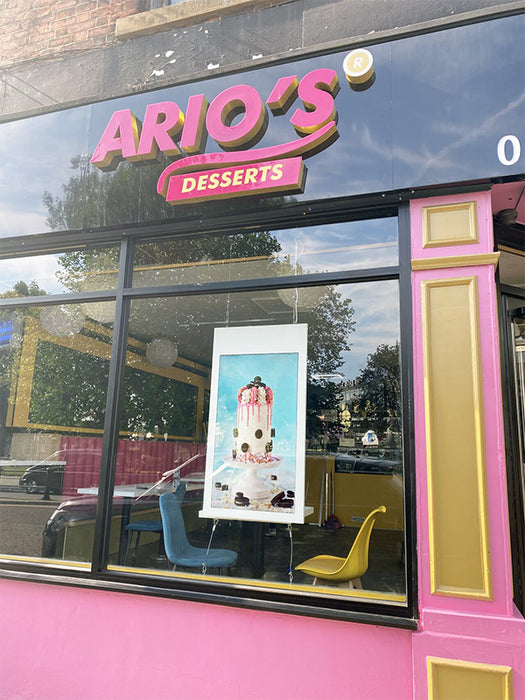 Hanging Double-Sided Window Displays