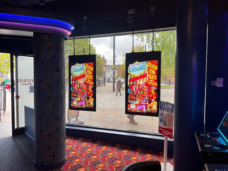 Hanging Double-Sided Window Displays
