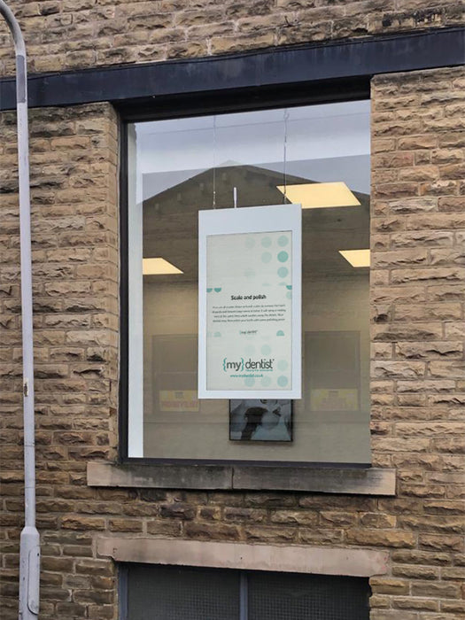 Hanging Double-Sided Window Displays