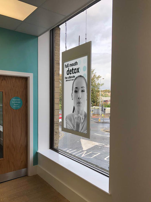 Hanging Double-Sided Window Displays
