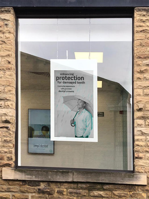 Hanging Double-Sided Window Displays