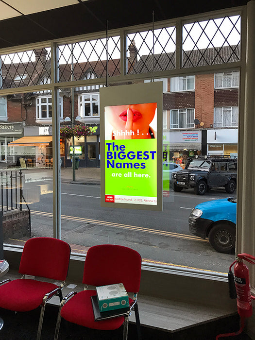 Hanging Double-Sided Window Displays