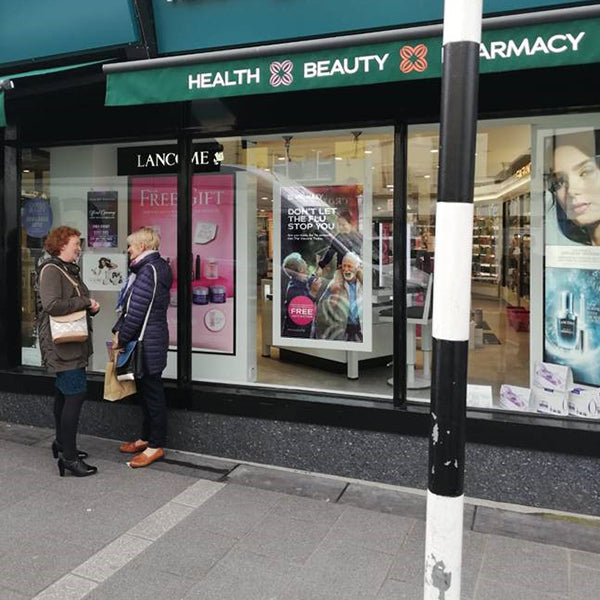 Hanging Double-Sided Window Displays