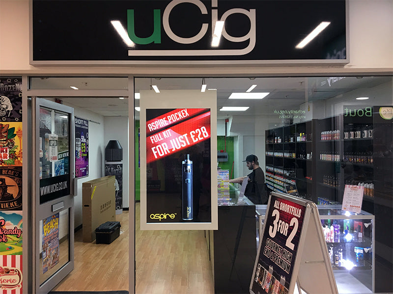 Hanging Double-Sided Window Displays