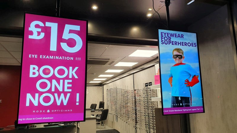 High Vibrance Android Advertising Displays