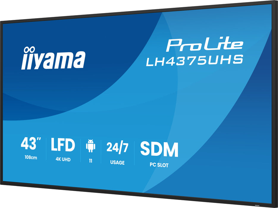 iiyama ProLite LH4375UHS-B2AG 43″ 4K Professional Digital Signage Display
