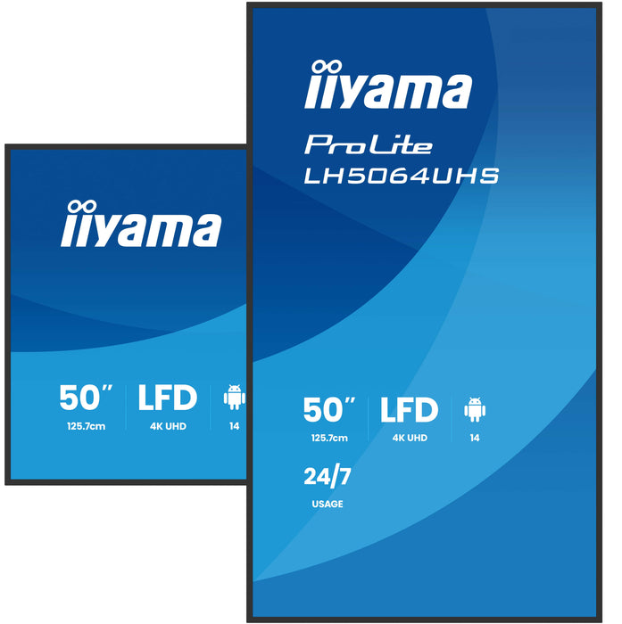 iiyama ProLite LH5064UHS-B1AG 50″ 4K UHD Digital Signage Display