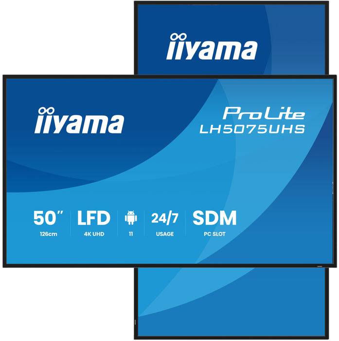 iiyama LH5075UHS-B2AG 50″ 4K Professional Digital Signage Display