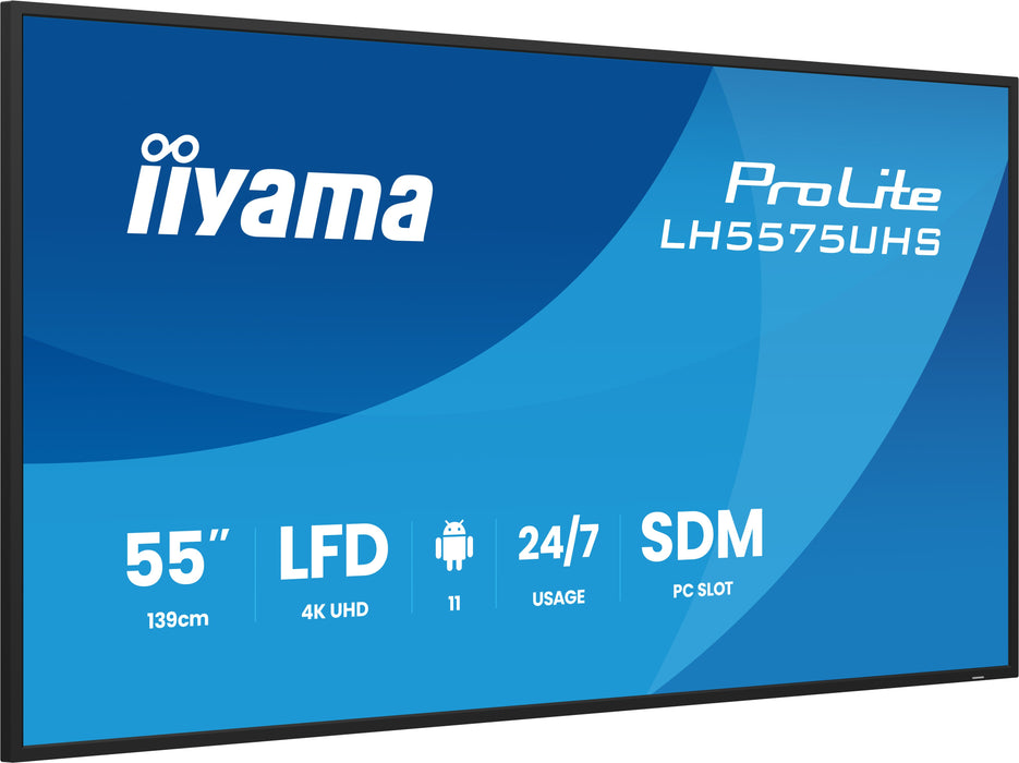 iiyama ProLite LH5575UHS-B2AG 55″ 4K Professional Digital Signage Display