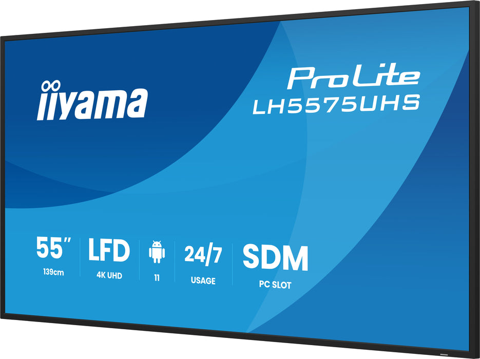 iiyama ProLite LH5575UHS-B2AG 55″ 4K Professional Digital Signage Display
