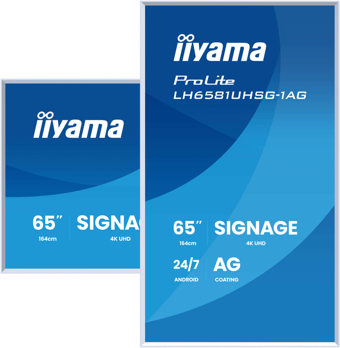 iiyama LH6581UHSG-1AG 65″ 4K UHD Professional Digital Signage Display