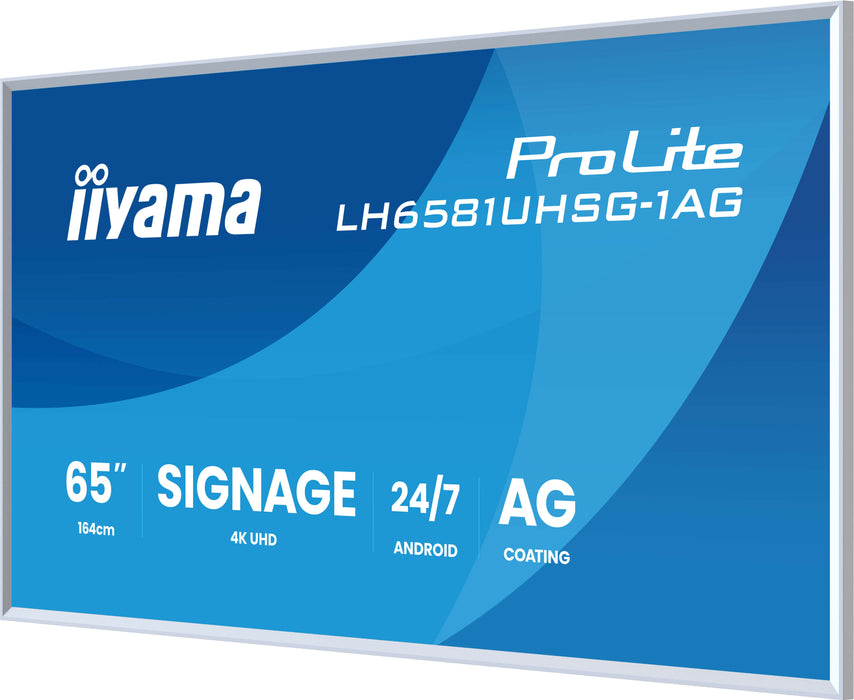 iiyama LH6581UHSG-1AG 65″ 4K UHD Professional Digital Signage Display