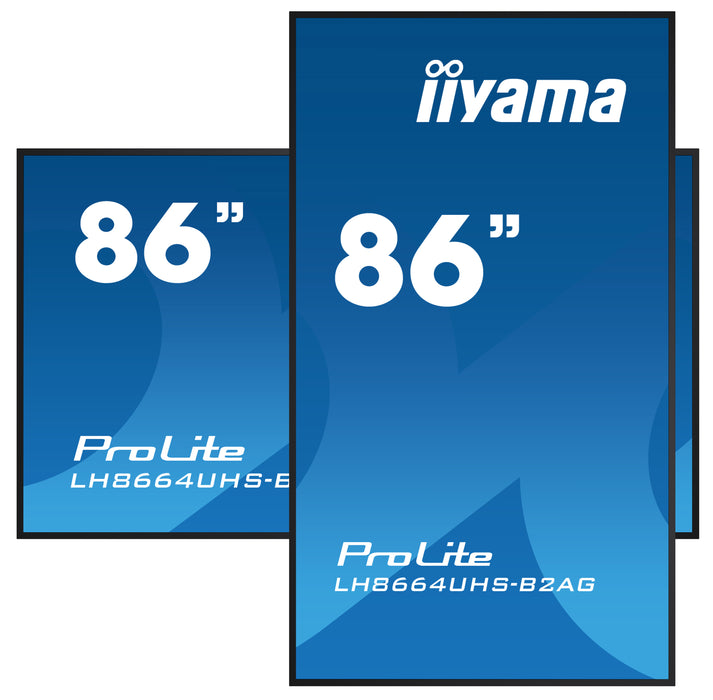 iiyama ProLite LH8664UHS-B2AG 86″ 4K UHD Digital Signage Display