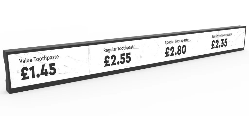23” Shelf Edge Touch Displays For Advertising