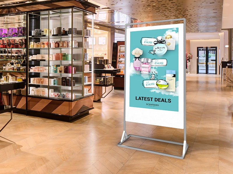 Superslim Freestanding Double-Sided Digital Posters