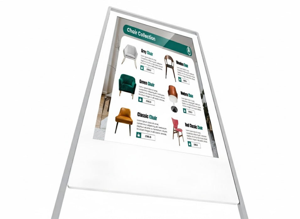 Superslim Freestanding Double-Sided Digital Posters