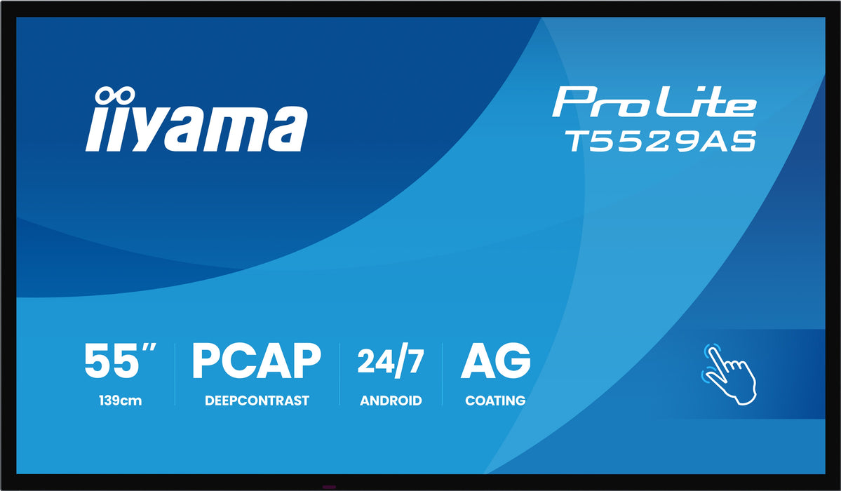 iiyama ProLite T5529AS-B1AG 55″ 4K PCAP Interactive Display with Android OS