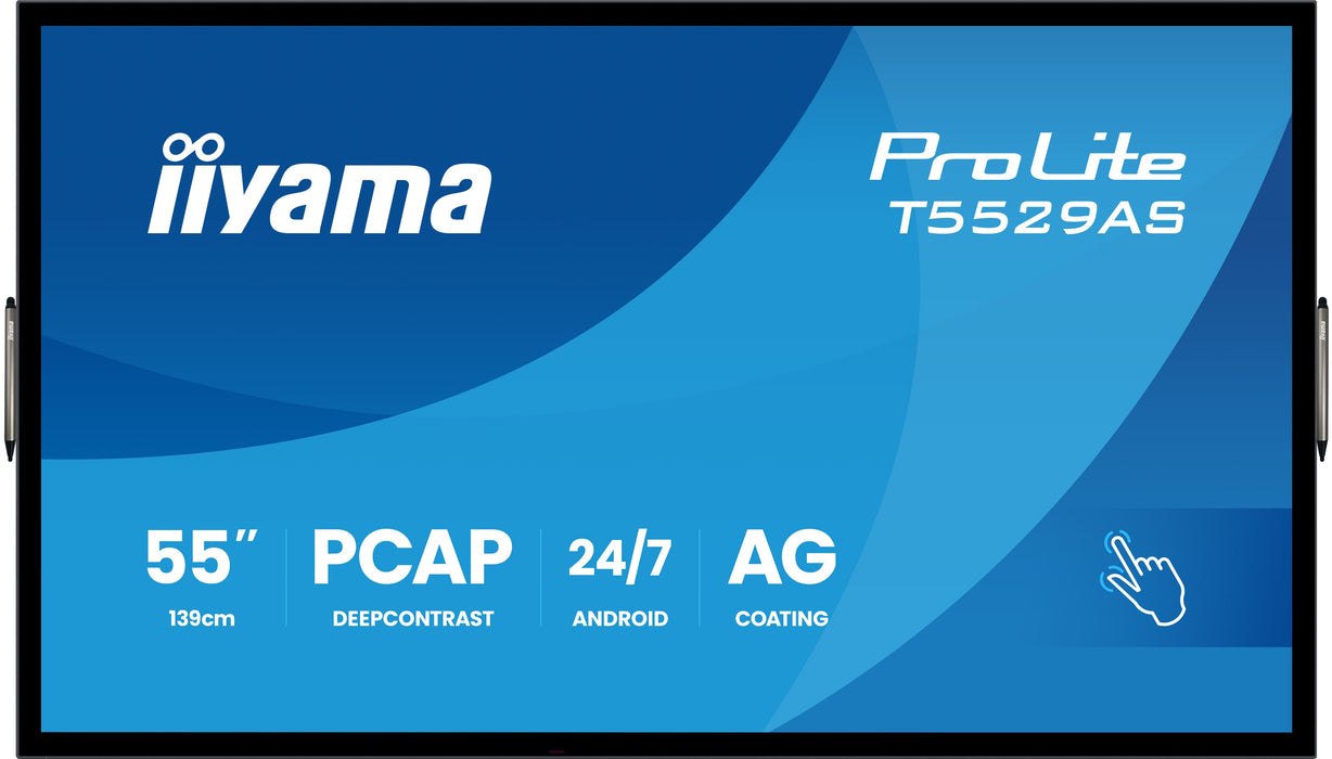 iiyama ProLite T5529AS-B1AG 55″ 4K PCAP Interactive Display with Android OS