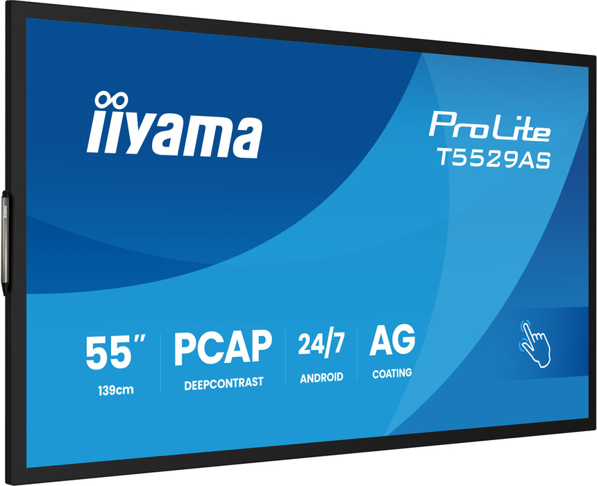 iiyama ProLite T5529AS-B1AG 55″ 4K PCAP Interactive Display with Android OS