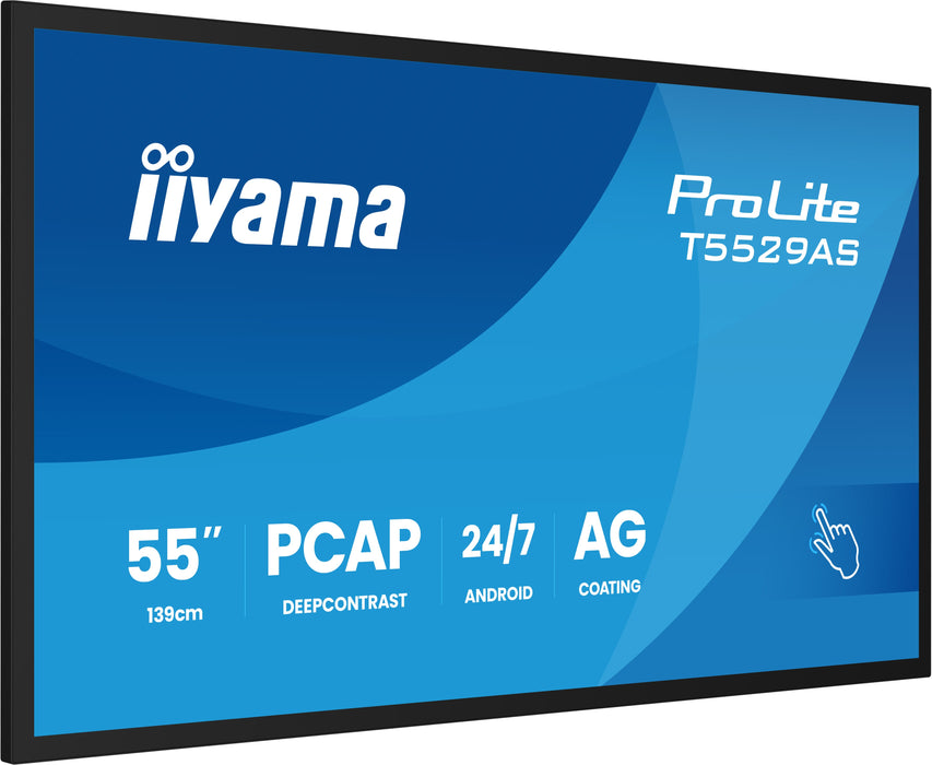 iiyama ProLite T5529AS-B1AG 55″ 4K PCAP Interactive Display with Android OS