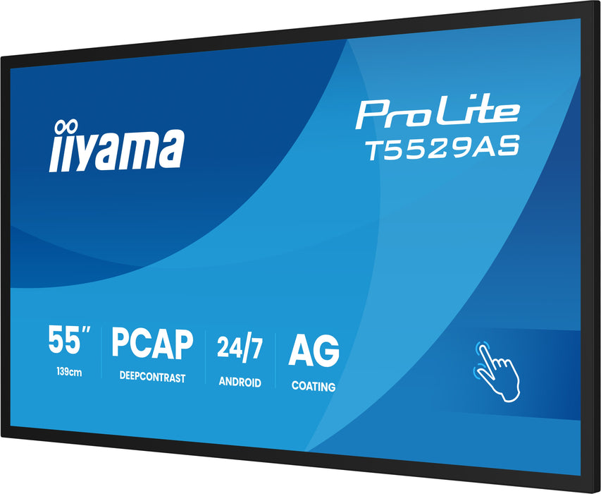 iiyama ProLite T5529AS-B1AG 55″ 4K PCAP Interactive Display with Android OS