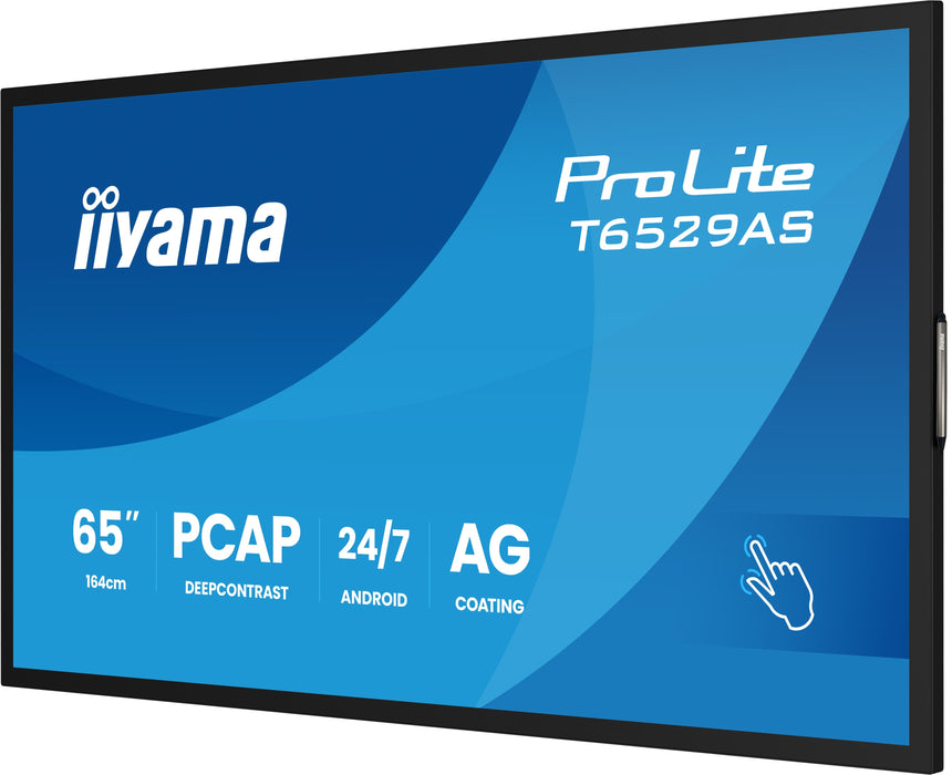 iiyama ProLite T6529AS-B1AG 65″ 4K PCAP Interactive Display with Android OS