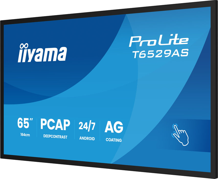 iiyama ProLite T6529AS-B1AG 65″ 4K PCAP Interactive Display with Android OS