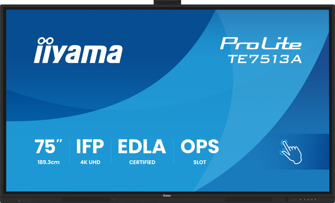 iiyama TE7513A-B1AG 75″ 4K UHD Google EDLA Interactive Display