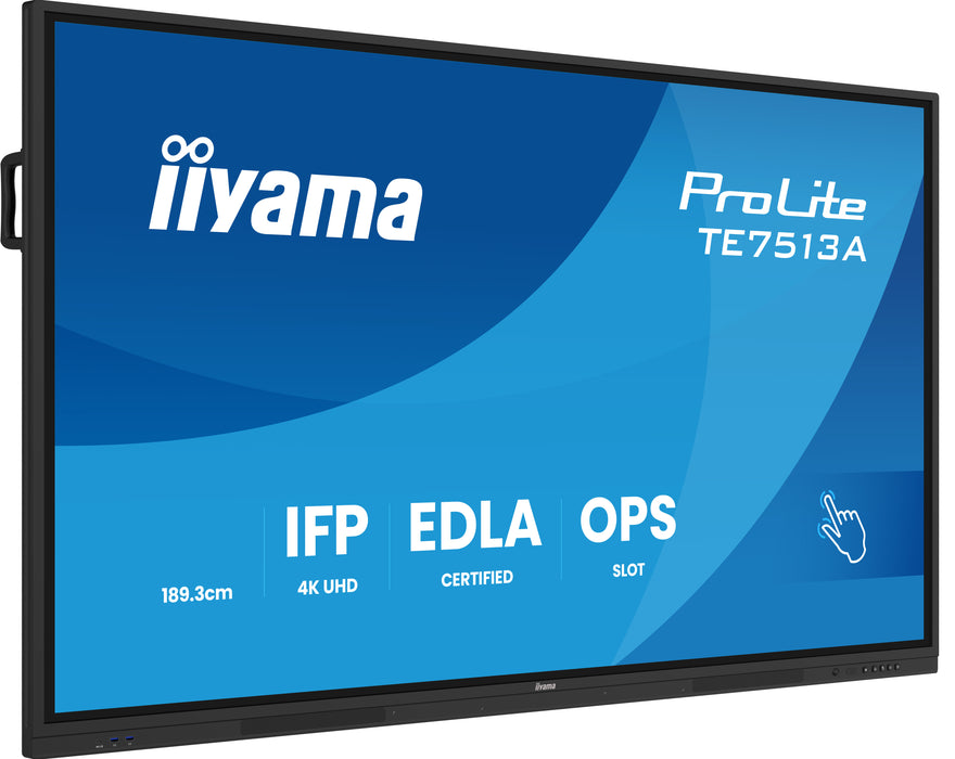 iiyama TE7513A-B1AG 75″ 4K UHD Google EDLA Interactive Display