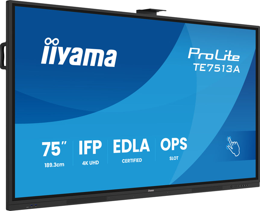 iiyama TE7513A-B1AG 75″ 4K UHD Google EDLA Interactive Display
