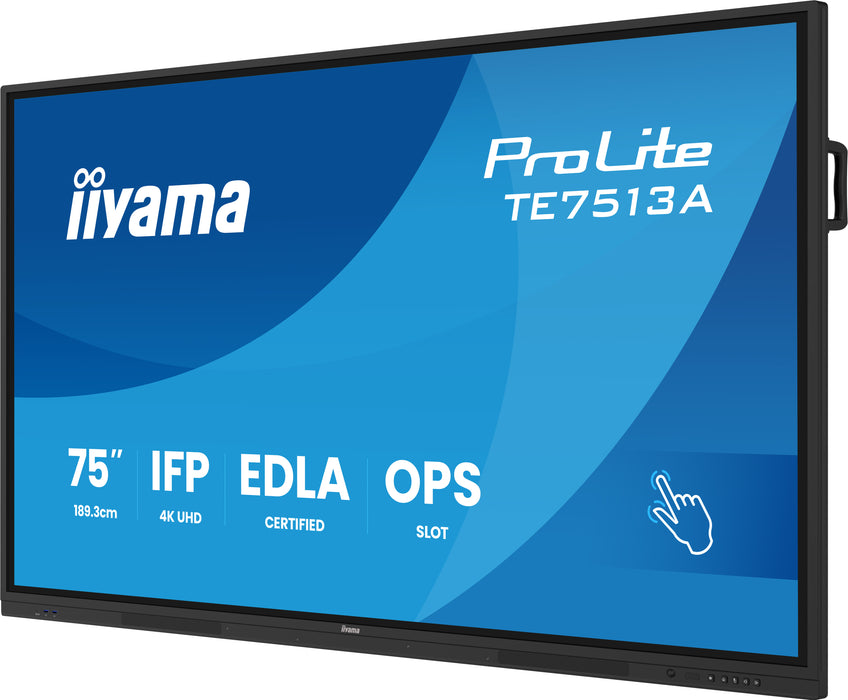 iiyama TE7513A-B1AG 75″ 4K UHD Google EDLA Interactive Display