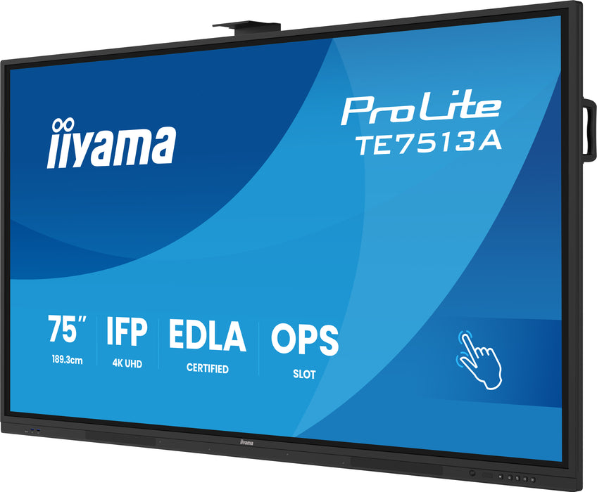 iiyama TE7513A-B1AG 75″ 4K UHD Google EDLA Interactive Display