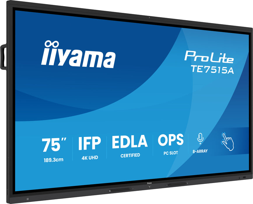 iiyama TE7515A-B1AG 75″ 4K UHD Interactive Touch Display