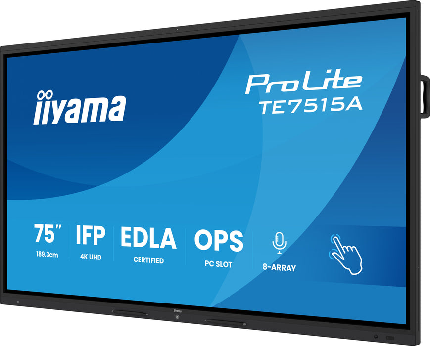 iiyama TE7515A-B1AG 75″ 4K UHD Interactive Touch Display