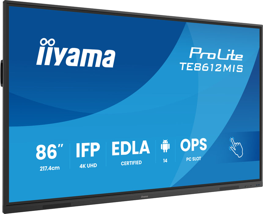iiyama ProLite TE8612MIS-B4AG 86" 4K PCAP Interactive Touch Display
