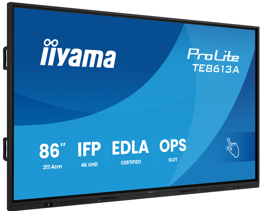 iiyama TE8613A-B1AG 86″ 4K UHD Google EDLA Interactive Display