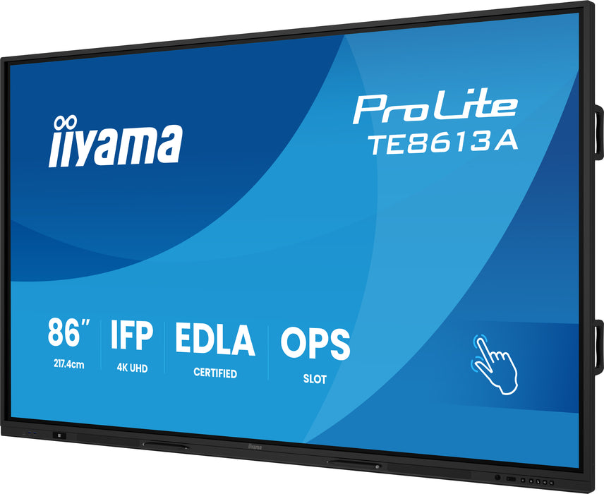 iiyama TE8613A-B1AG 86″ 4K UHD Google EDLA Interactive Display