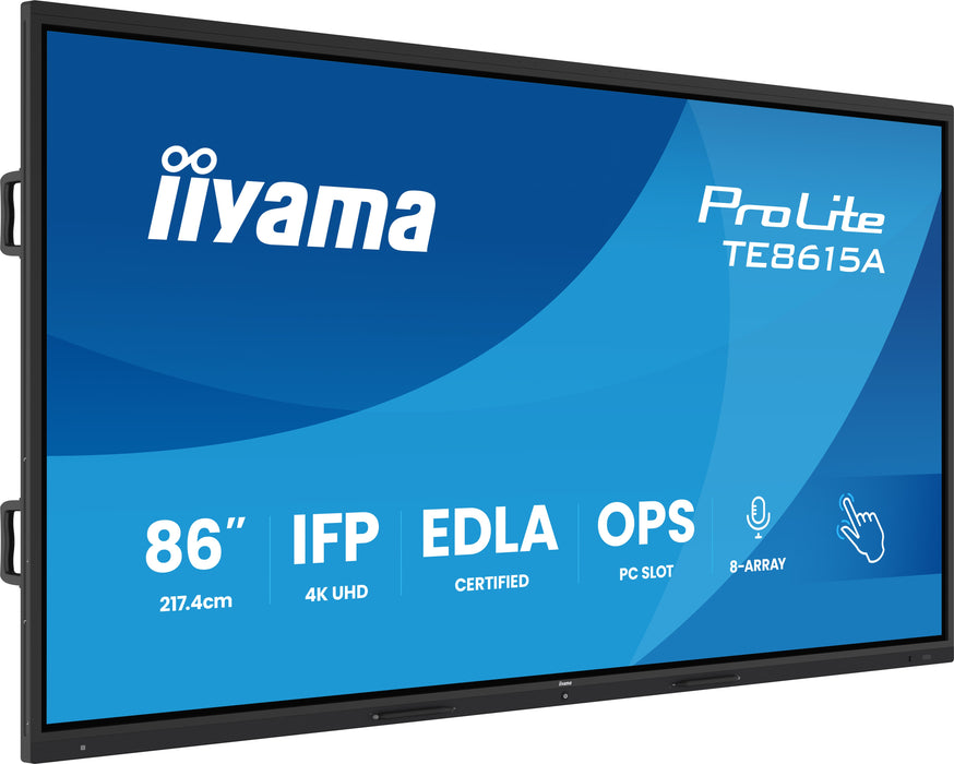 iiyama TE8615A-B1AG 86″ 4K UHD Interactive Touch Display
