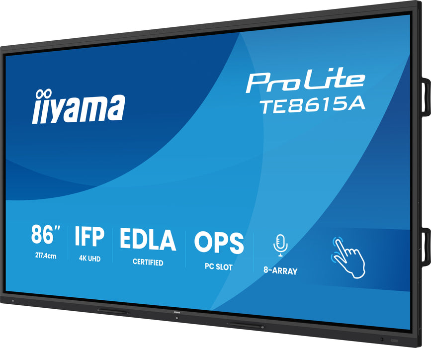 iiyama TE8615A-B1AG 86″ 4K UHD Interactive Touch Display