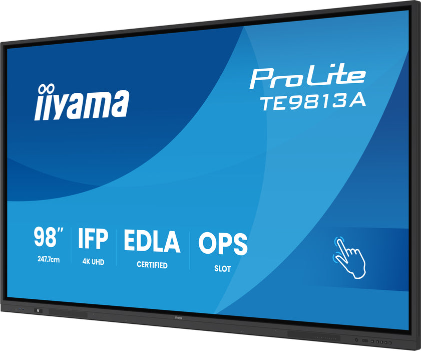 iiyama TE9813A-B1AG 98″ 4K UHD Google EDLA Interactive Display