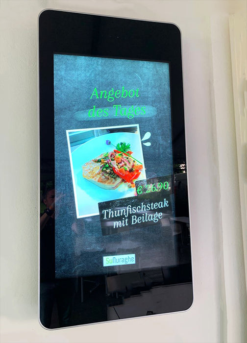 Wall-mounted PCAP Outdoor Touch Screens