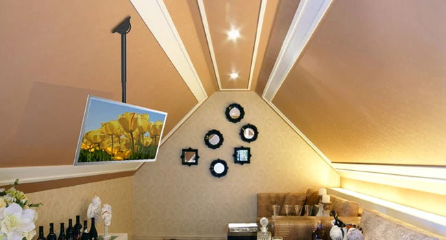 Digital Signage Telescopic Ceiling Mount 32"-70" TV Screen